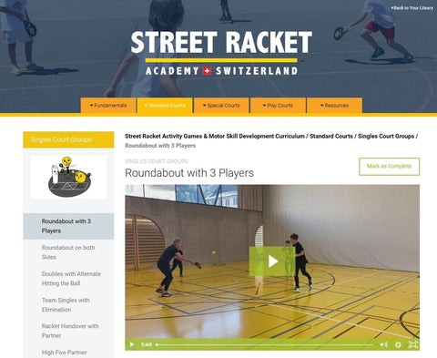 Street Racket Online Lehrplan